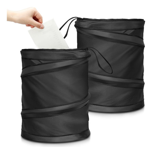 Bote Basura Con Tapa De Bolsa, 2 Pcs De Bote Basura Plegable