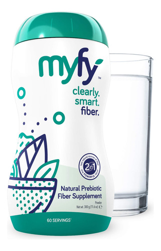 Myfy Suplemento De Fibra Prebiótica Natural En Polvo, Tran.
