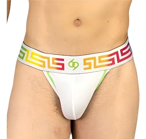 comprar Trusa Tanga Sixty Nine Sexy Elástico Greca Multicolor