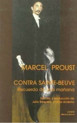 Contra Saint Beuve, Marcel Proust, Langre