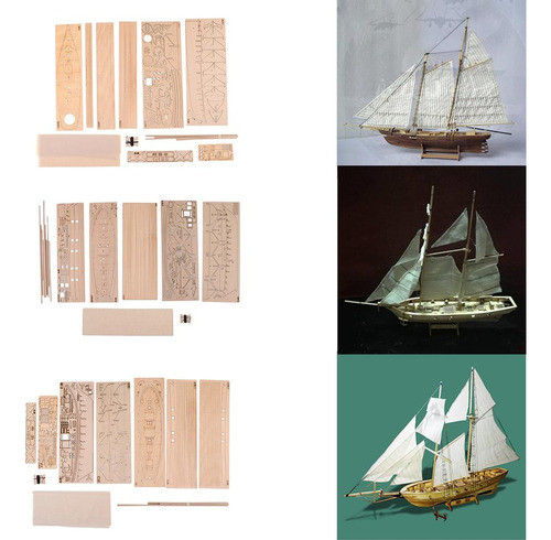 Nuevo Kit De Modelo De Velero De Madera A Escala Harvey