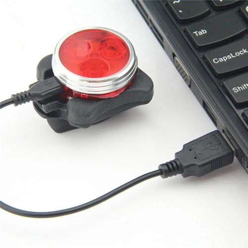 Set Luces De Bicicleta Usb 3 Led Trasera/ Delantera 250lm