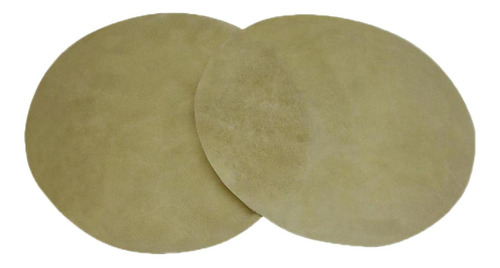 Parche De Piel De Cabra Beige Redondo 30cm Para Tambor Bongo