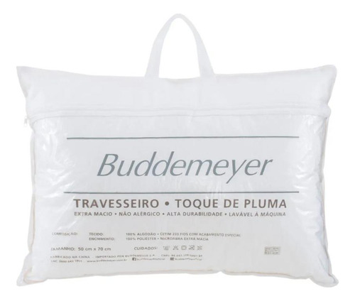 Travesseiro Toque De Pluma 50x70cm - Buddemeyer
