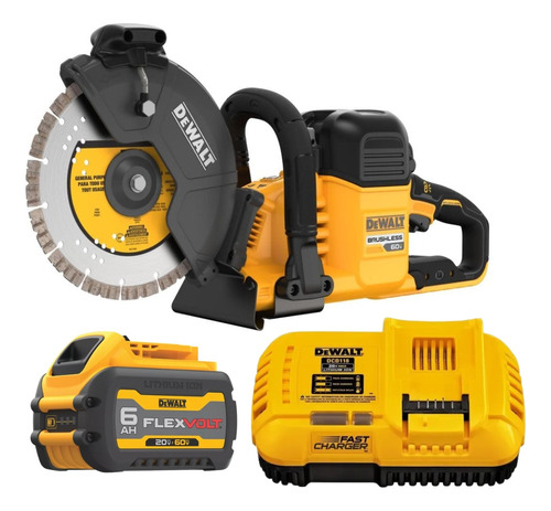 Cortador De Asfalto Bateria 60v 6ah Flex Volt Dcs692b Dewalt