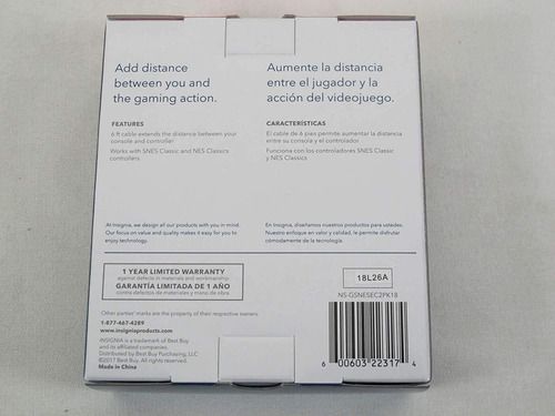 Insignias Paquete De 2 Cables De Extensión De Controlador