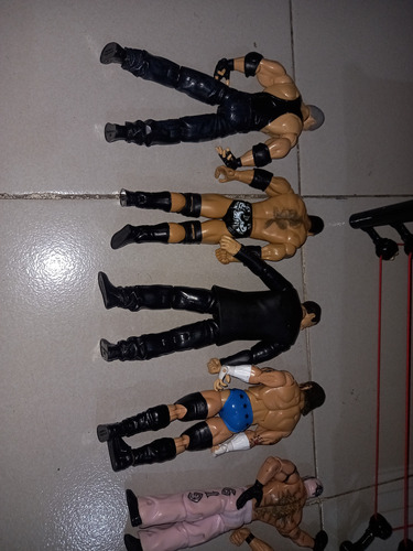 Ring Mattel Wwe 2010 Con 6 Muñecos ( De Uso ) (Usado)