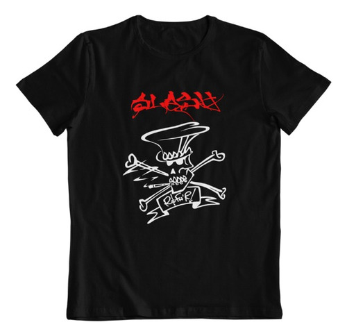 Camiseta Slash Silueta Calavera Rock