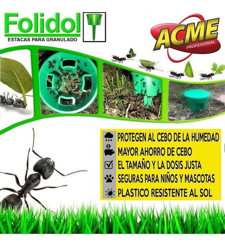 Imagen 2 de 6 de 10 Estaciones Porta Cebo Hormiga Estaca Mirex Hortal Folidol