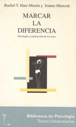 Libro Marcar La Diferencia. Psicología Y Construcción De Lo