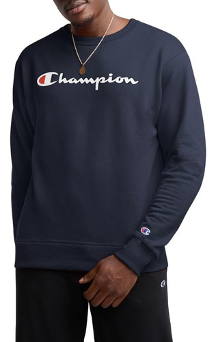 Sudadera Champion Hombre Logo Clásico Blanco Hombre Casual