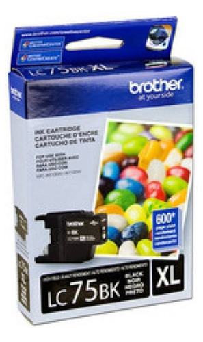 Tinta Brother Lc 75 Xl Negro Original 600 Pag.