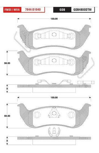 Balata Trw Grand Marquis 4.6 2003 2004