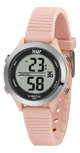Relógio Feminino X-watch Digital Rosa Xfppd088w Bxrx