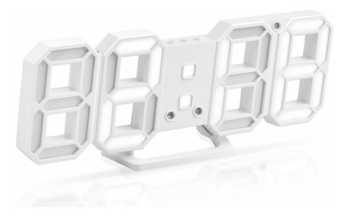 Reloj Despertador Digital 3d Pared Led Numero Hora 3 Nivel