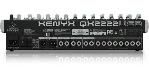 Imagen 2 de 6 de Mezclador Mixer Xenyx Behringer Qx2222usb + Envío Express