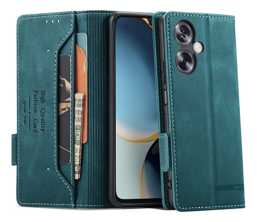 For Oppo A79 5g Magnetic Clasp Flip Pu Wallet Card Slot Case