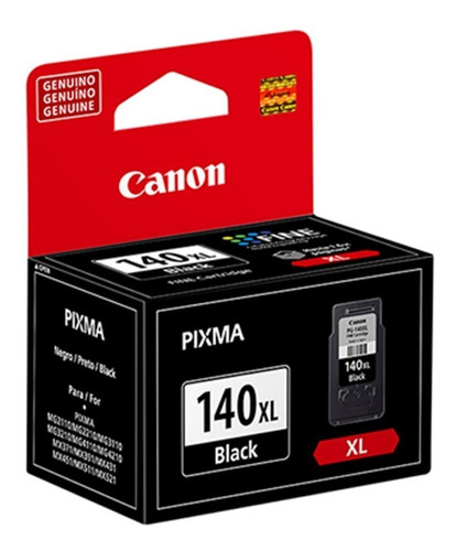 Cartucho De Tinta Canon Pg-140xl 5200b001ab Negro