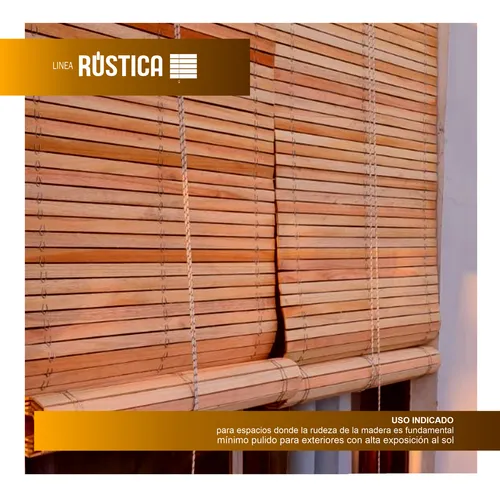 Estilo Rústico -  Persianas Y Esteras - Madera De Eucaliptus