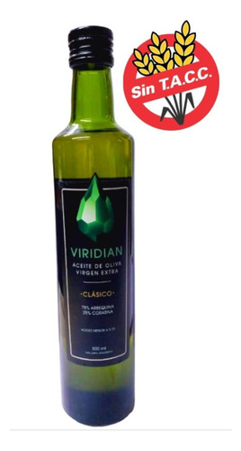 Aceite De Oliva Extra Virgen | Viridian X 500 Ml | Clasico