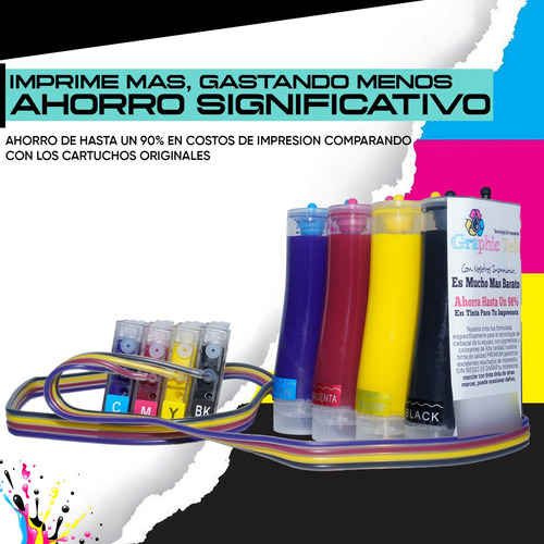 Tinta Continua Compatible Hp 964 Officejet 9020 9010 One Tim