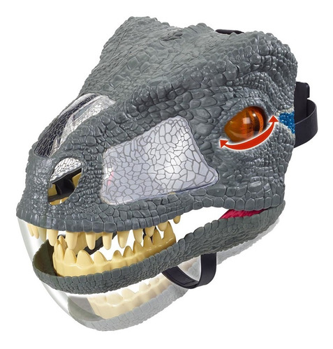 Juguete Jurassic World Máscara Muerde Y Ruge De Blue