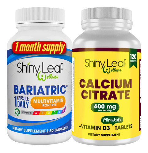 Shiny Leaf Multivitamínico Bariátrico Sin Hierro 1 Mes