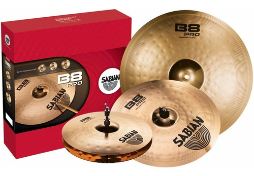 Set De 5 Platillos Bateria Sabian B8 Pro 14 16 18 20 Diámetro 20 In