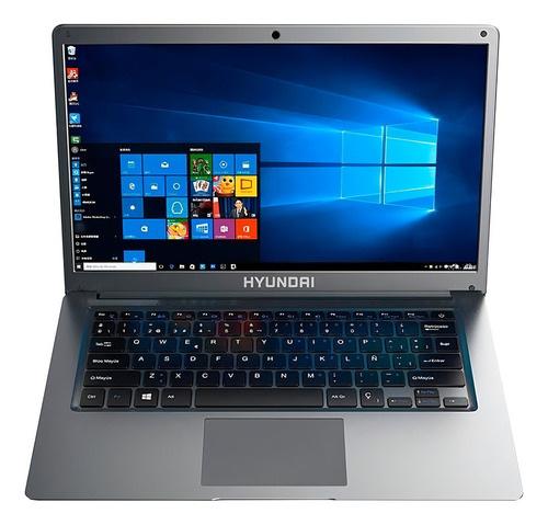 Laptop Hyundai Hybook 14.1 Celeron, 4gb Ram, 64gb Hdd, W10h Color Plateado