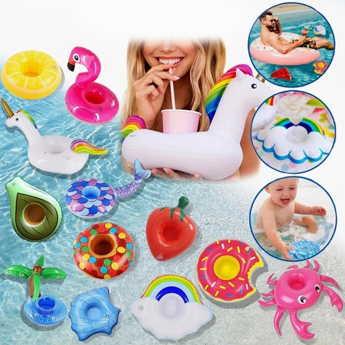 Imagen 1 de 10 de 12 Portavasos Inflables, Portavasos Para Piscina