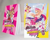 Comprar Barbie Super Princesa Anotador Personalizado X40 7x10cm