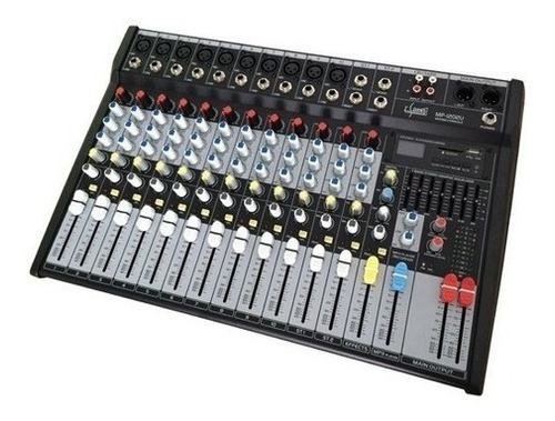 Consola De Sonido 12 Canales Efectos Usb Sd E-sound Mp-1202u