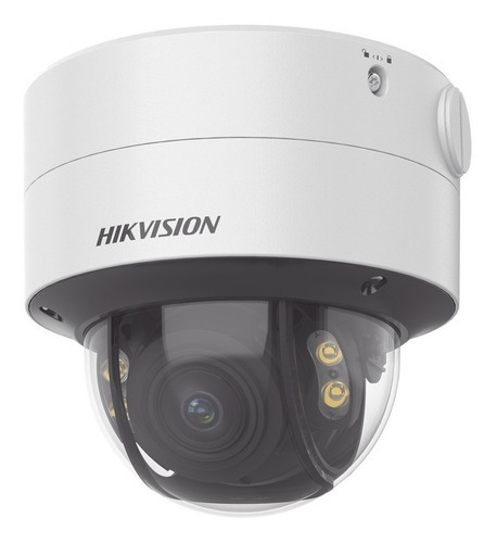 Hikvision Cámara de seguridad Domo IP DS-2CD2747G2-LZS(C) 4 MP Imagen a Color 24/7 Lente 3.6 - 9 mm Luz Blanca 40 mts Protección Exterior IP67 IK10 Captura Facial Videoanaliticos MicroSD