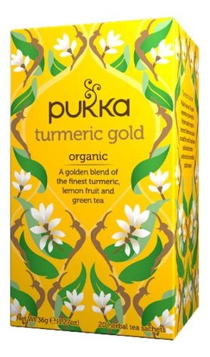 Pukka · Infusión Turmeric Gold Tea Orgánico