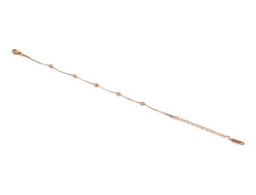 Pulsera Elegante Moda Titanium Tono Oro Rosa