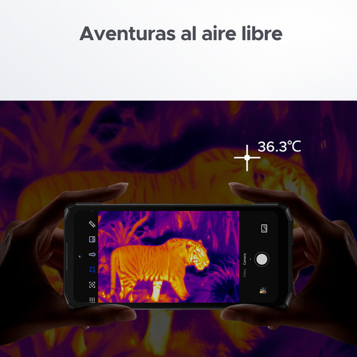 Doogee Fire 6 Celular 6,56 pulgadas 10400 mAh, 16 GB RAM +256 GB ROM Teléfono inteligente resistente