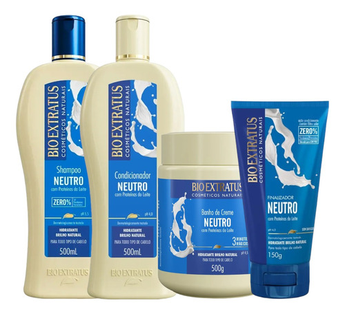 Kit 1 Shampoo Neutro Bio Extratus Cd  Bc 500ml Finaliz 150ml