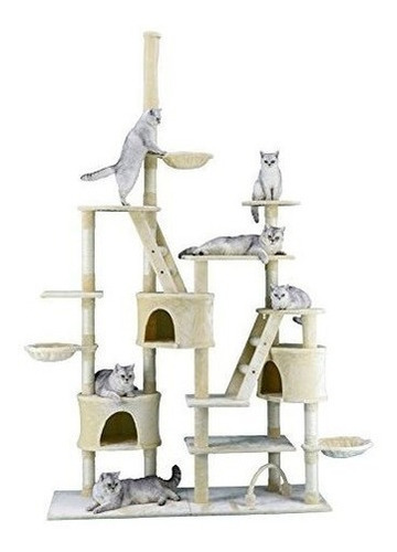 Club De Mascotas Arbol Para Gatos 106 Pulgadas Color Beige