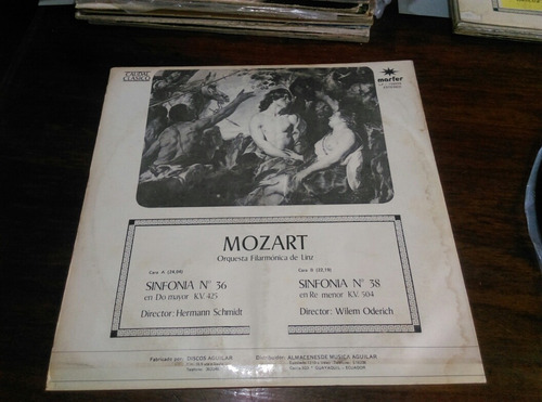 Vinilo Mozart-sinfonia N 36. N 38. Ljp (Usado)