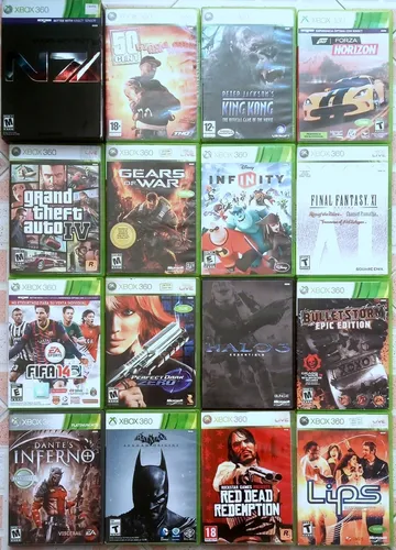 Xbox 360 Ultra Slim E Original + 5 Juegos + Disco Duro 250gb (Reacondicionado)