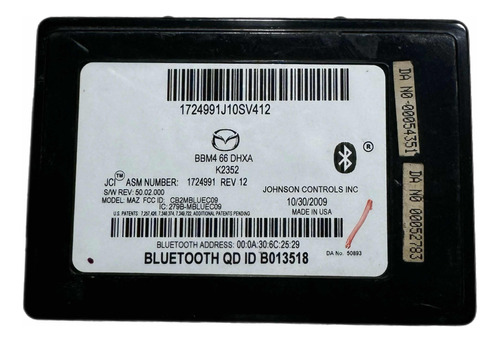 Módulo De Control Bluetooth Mazda 3 2010-2013