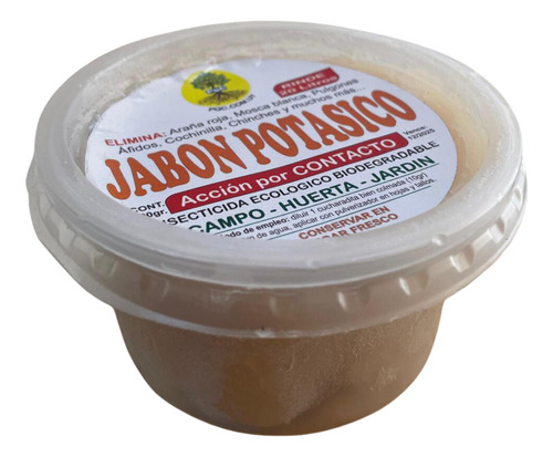 Jabon Potasico Insecticida Natural 200g Rinde 20l