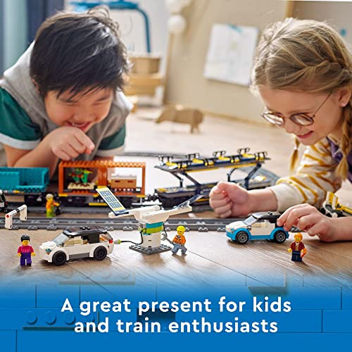 Conjunto De Trem De Carga Lego City, Brinquedo De Controle R