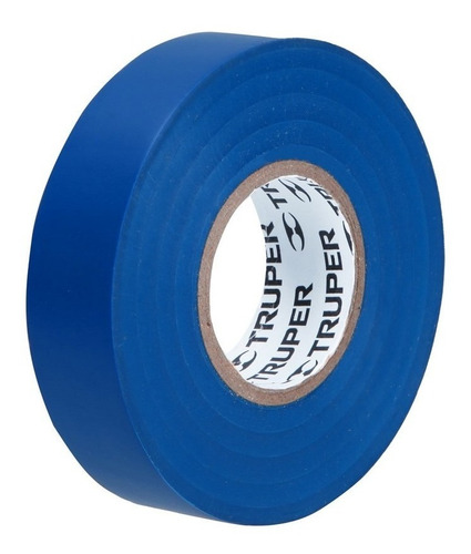 Cinta De Aislar Azul 19mm X 18m Truper 12505 Liso