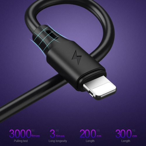 Cabina De Datos Micro Usb Black Wk Wdc-092 De 2 M A Toda Vel