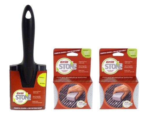 Grillstone Grill Cleaner Starter Set, Con Asa Y Dos Bloques