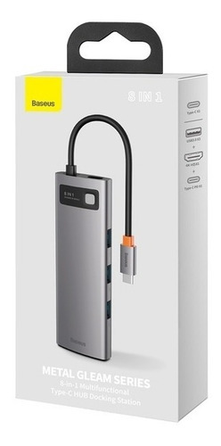 Imagen 7 de 9 de Hub 8 En 1 Adaptador Tipo-c Hub Multifuncional Baseus Matade