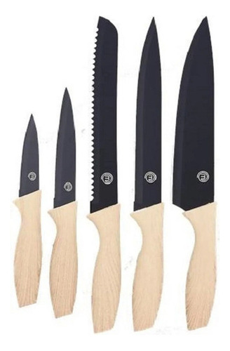 Conjunto De 5 Facas De Cozinha Master Chef Profissional