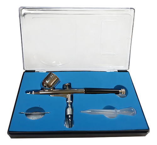 Aerografo Dupla Ação Copo Fixo Bico 0,3mm Barbearia Wws