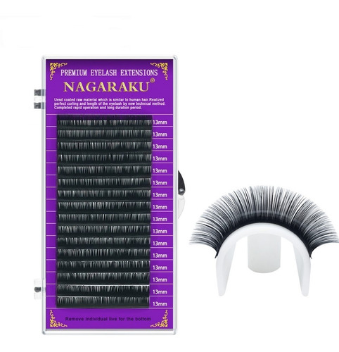 Pestañas Pelo A Pelo Nagaraku Premium 12mm 0.07d Naturales 